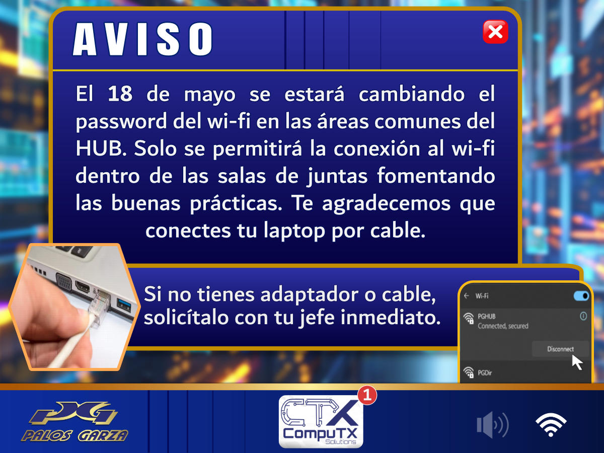 Aviso Wifi PG 